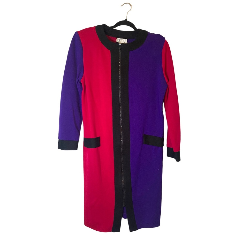 COPY - 80s Color Block Pink and Purple Jacket/Dress